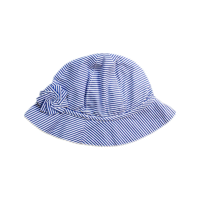 A Blue Sun Hats from Jacadi in size 3T for girl. (Front View)