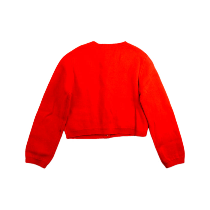 A Red Cardigans from Jacadi in size 6T for girl. (Back View)