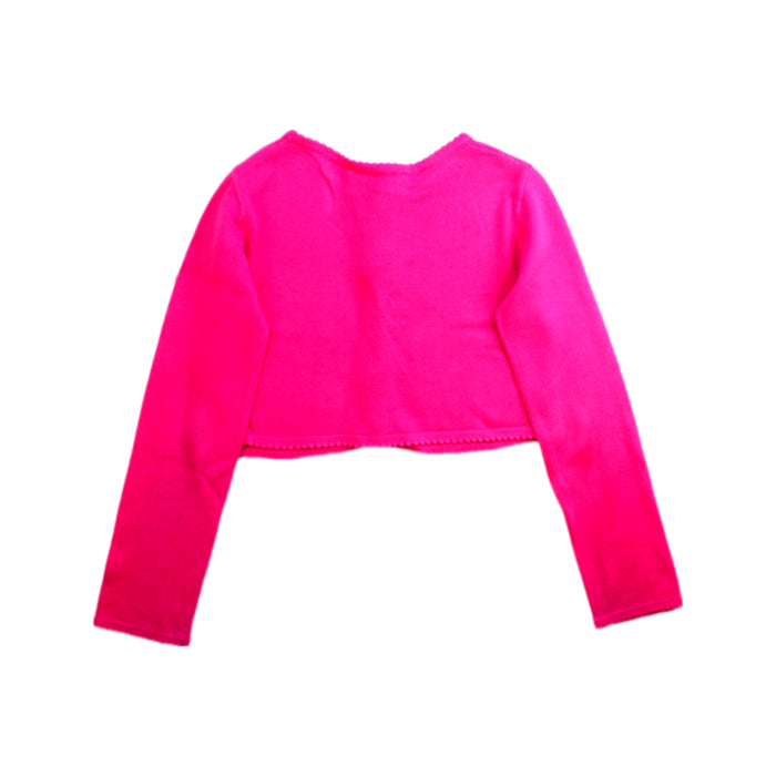 A Pink Cardigans from Jacadi in size 6T for girl. (Back View)