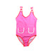 A Pink Swimsuits from Jacadi in size 8Y for girl. (Front View)