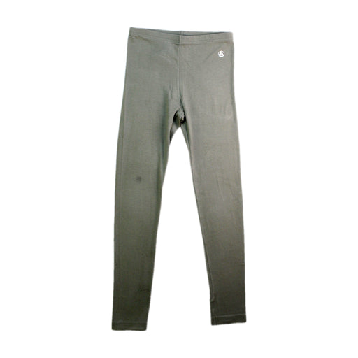 A Grey Leggings from Petit Bateau in size 6T for girl. (Front View)