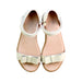 A White Sandals from Jacadi in size 6T for girl. (Back View)