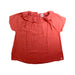 A Peach Short Sleeve Tops from Petit Bateau in size 10Y for girl. (Front View)