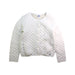 A White Puffer/Quilted Jackets from Petit Bateau in size 8Y for girl. (Front View)