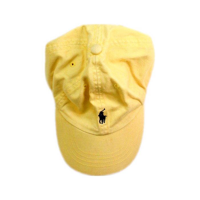 A Yellow Caps from Polo Ralph Lauren in size 2T for neutral. (Front View)