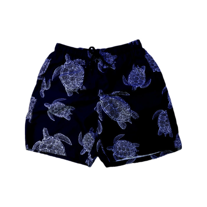 A Navy Swim Shorts from Vilebrequin in size 14Y for boy. (Front View)