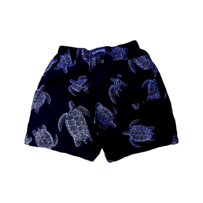 A Navy Swim Shorts from Vilebrequin in size 14Y for boy. (Back View)