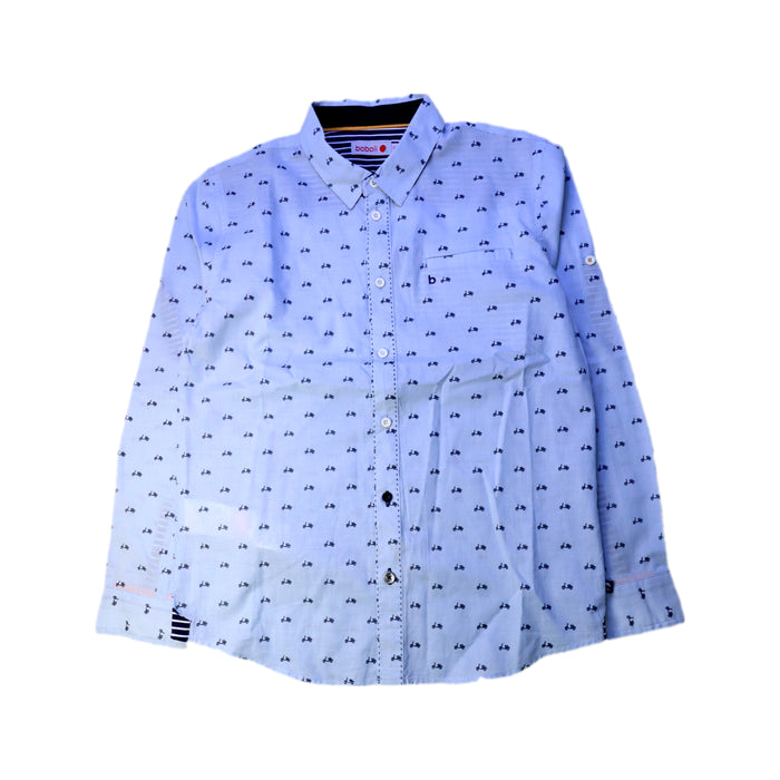 A Blue Long Sleeve Shirts from Boboli in size 12Y for boy. (Front View)