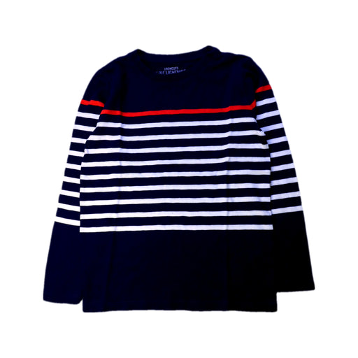 A Navy Long Sleeve T Shirts from Crewcuts in size 8Y for boy. (Front View)