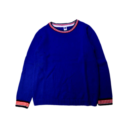 A Blue Crewneck Sweatshirts from Janie & Jack in size 10Y for neutral. (Front View)