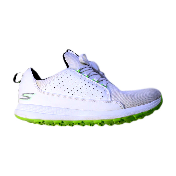 A White Sneakers from Skechers in size 12Y for neutral. (Front View)