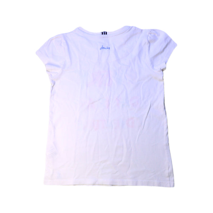 A White Short Sleeve T Shirts from Joules in size 8Y for girl. (Back View)
