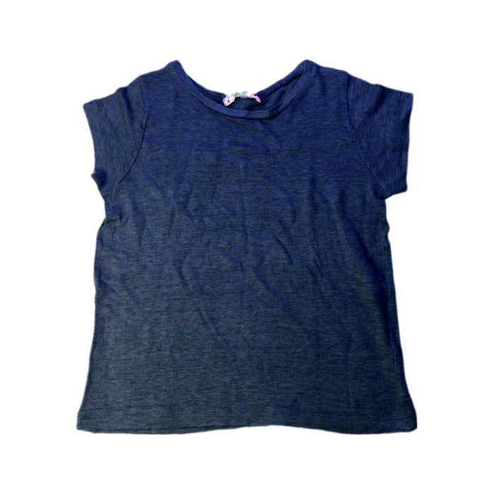 A Blue Short Sleeve Tops from Bonpoint in size 6T for girl. (Front View)
