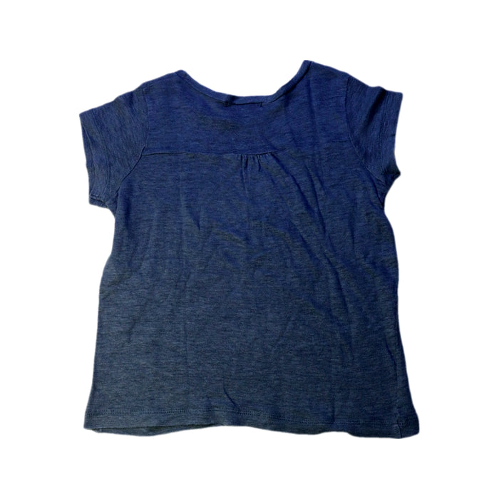 A Blue Short Sleeve Tops from Bonpoint in size 6T for girl. (Back View)
