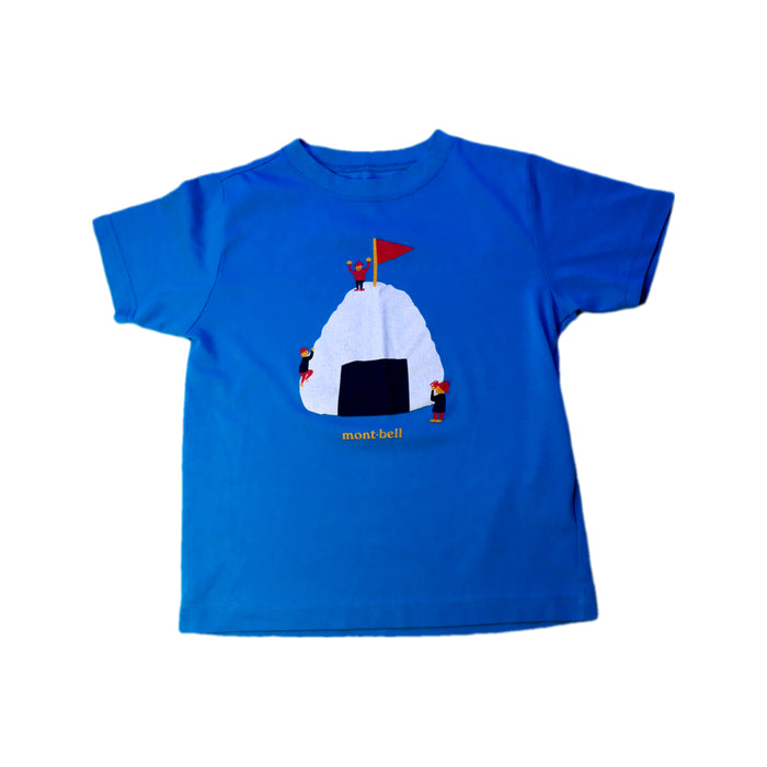 A Blue Short Sleeve T Shirts from Mont-bell in size 5T for neutral. (Front View)