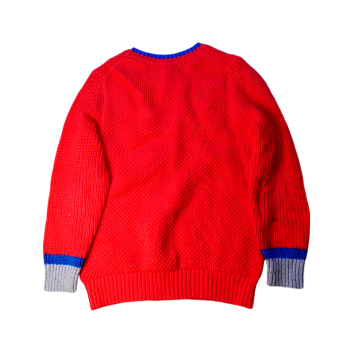 A Red Knit Sweaters from Boden in size 6T for girl. (Back View)