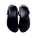 A Black Slip Ons from Crocs in size 5T for neutral. (Back View)