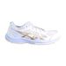 A White Sneakers from ASICS in size 10Y for girl. (Front View)