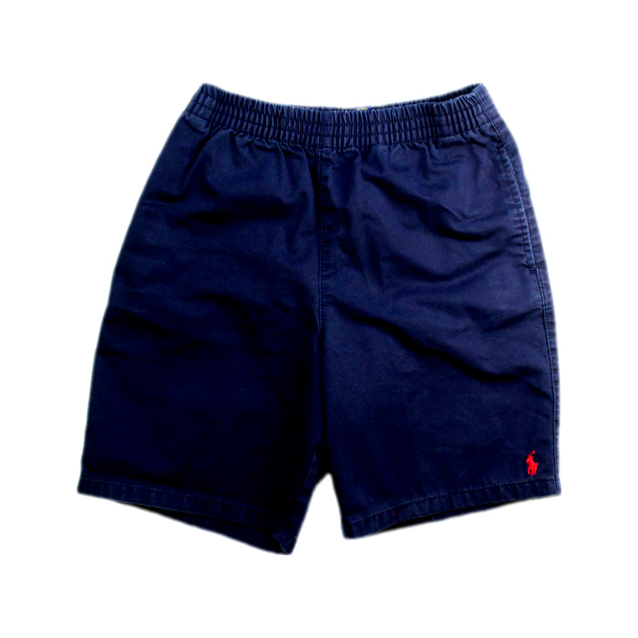 A Navy Shorts from Polo Ralph Lauren in size 7Y for boy. (Front View)