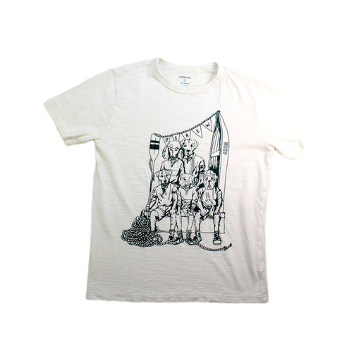 A White Short Sleeve T Shirts from Crewcuts in size 8Y for boy. (Front View)
