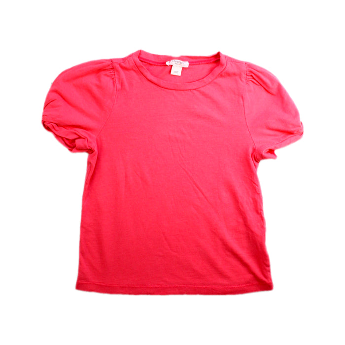 A Pink Short Sleeve Tops from Crewcuts in size 4T for girl. (Front View)