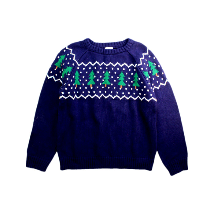 A Navy Knit Sweaters from Hanna Andersson in size 6T for neutral. (Front View)