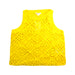 A Yellow Sleeveless Tops from Crewcuts in size 6T for girl. (Front View)