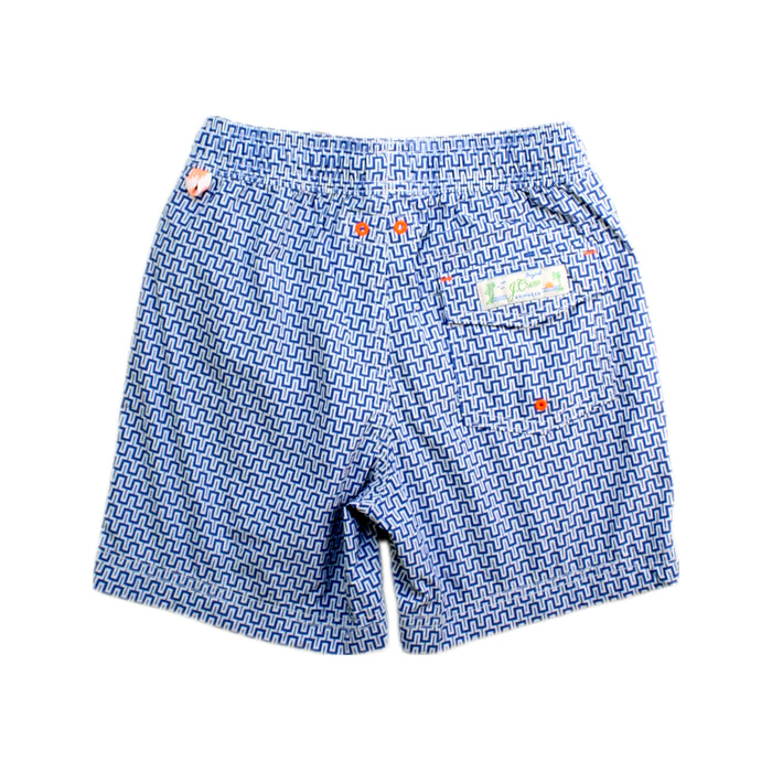 A Blue Shorts from J.Crew in size 8Y for boy. (Back View)