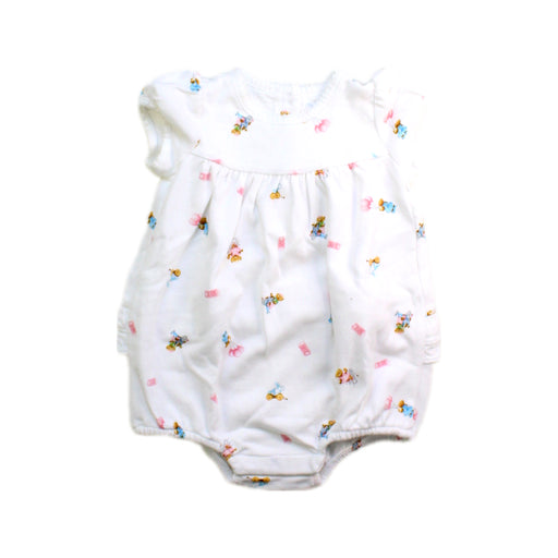 A White Short Sleeve Rompers from Ralph Lauren in size 0-3M for girl. (Front View)