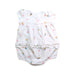A White Short Sleeve Rompers from Ralph Lauren in size 0-3M for girl. (Back View)