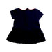 A Navy Short Sleeve Dresses from Jacadi in size 3-6M for girl. (Back View)
