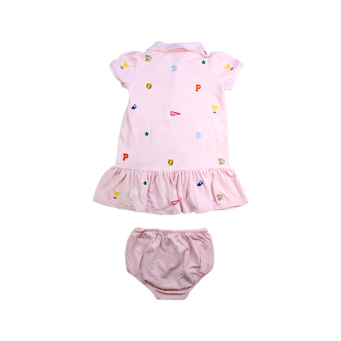 A Pink Skirt Sets from Ralph Lauren in size 6-12M for girl. (Back View)