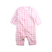 A Pink Long Sleeve Rompers from The Little White Company in size 3-6M for girl. (Front View)