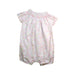 A Pink Short Sleeve Rompers from The Little White Company in size 6-12M for girl. (Back View)
