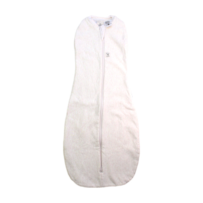 A White Sleepsacs from ErgoPouch in size 3-6M for neutral. (Front View)