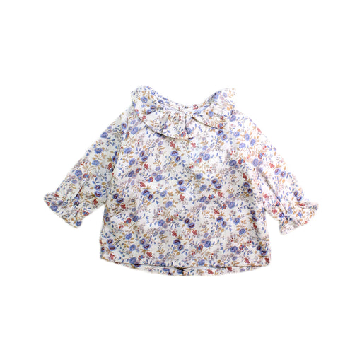 A Multicolour Long Sleeve Tops from Laranjinha in size 3-6M for girl. (Front View)