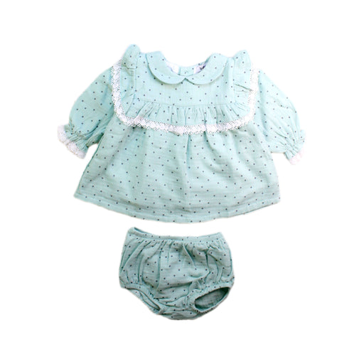 A Blue Shorts Sets from Babidu in size 3-6M for girl. (Front View)