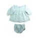 A Blue Shorts Sets from Babidu in size 3-6M for girl. (Back View)