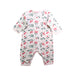A Pink Long Sleeve Rompers from Petit Bateau in size 3-6M for girl. (Back View)