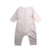 A Pink Long Sleeve Rompers from Petit Bateau in size 3-6M for girl. (Back View)