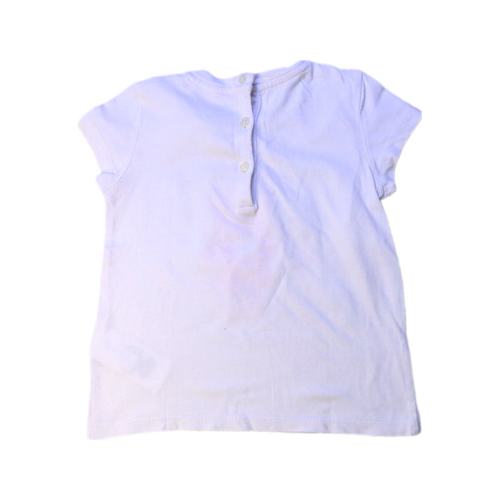 A White Short Sleeve T Shirts from Ralph Lauren in size 12-18M for girl. (Back View)