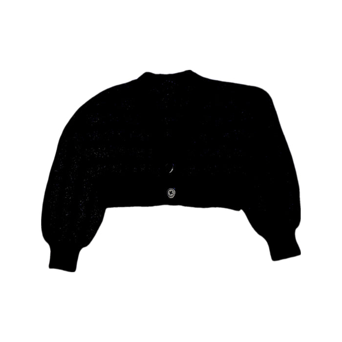 A Black Cardigans from Sisley in size 12Y for girl. (Front View)