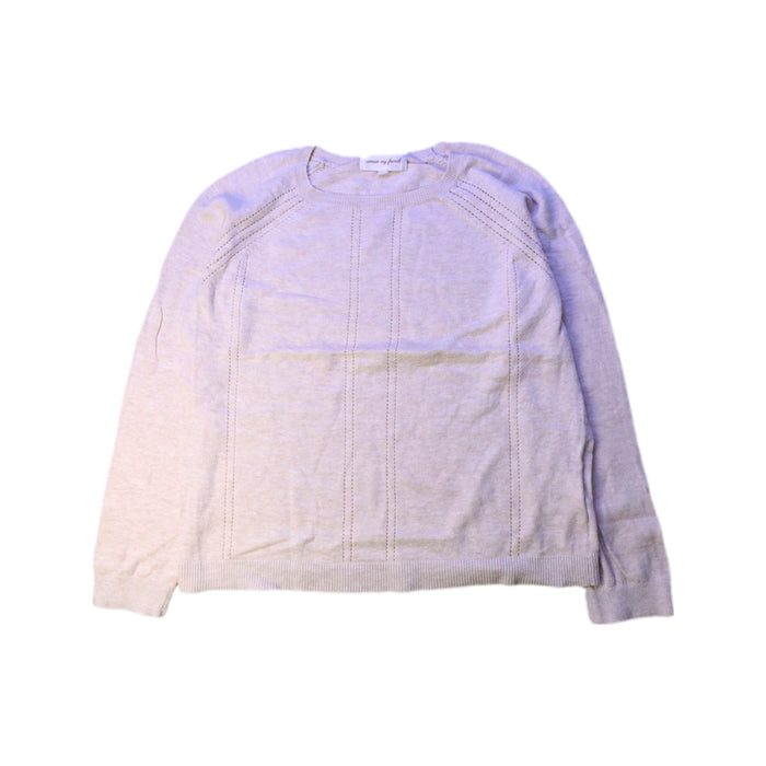 A Beige Crewneck Sweatshirts from Excuse My French in size 10Y for girl. (Front View)