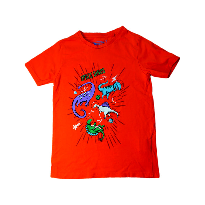 A Orange Short Sleeve T Shirts from Mountain Warehouse in size 7Y for boy. (Front View)