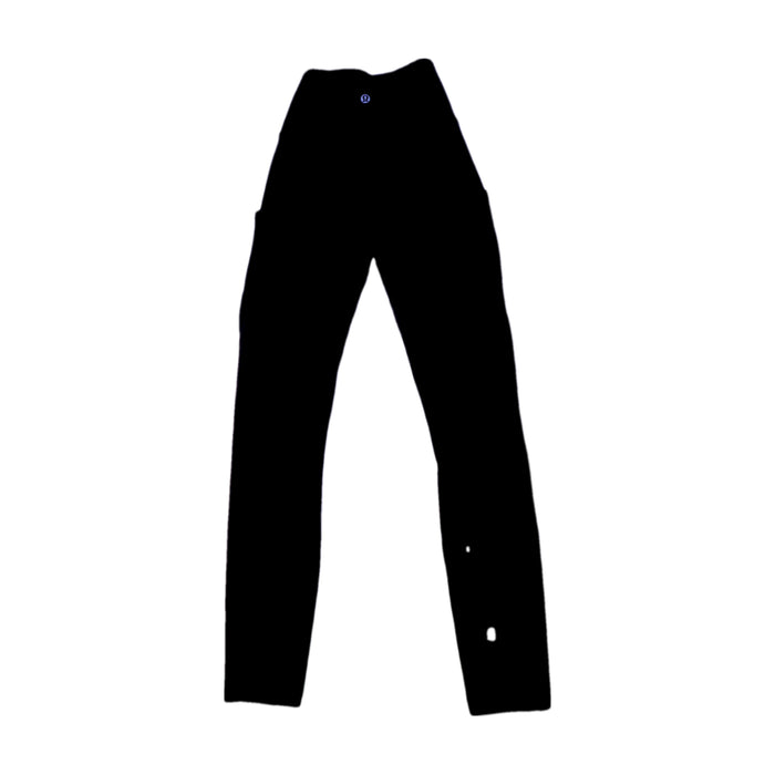 A Black Leggings from Lululemon in size 13Y for girl. (Back View)