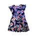 A Navy Short Sleeve Dresses from Roxy in size 12Y for girl. (Back View)