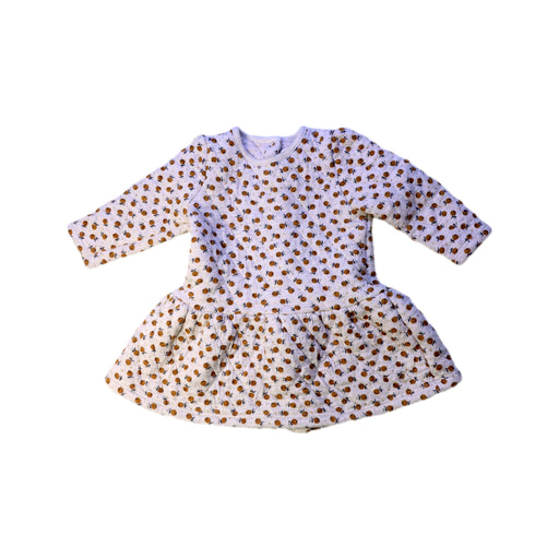 A White Long Sleeve Dresses from Petit Bateau in size 6-12M for girl. (Front View)