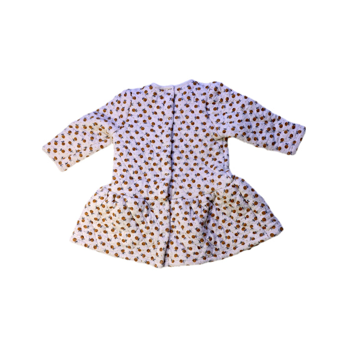 A White Long Sleeve Dresses from Petit Bateau in size 6-12M for girl. (Back View)