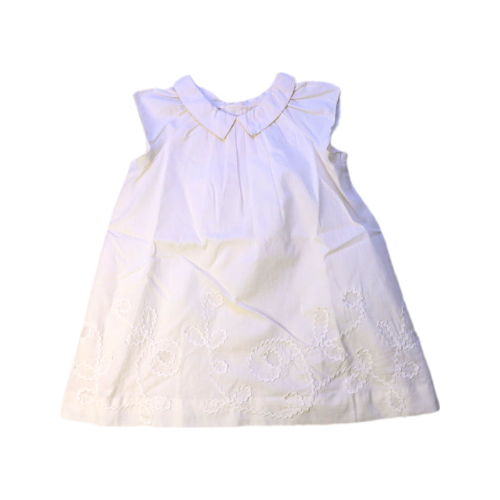 A Ivory Sleeveless Dresses from Bonpoint in size 12-18M for girl. (Front View)