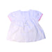 A White Short Sleeve Tops from Chloe in size 6-12M for girl. (Back View)